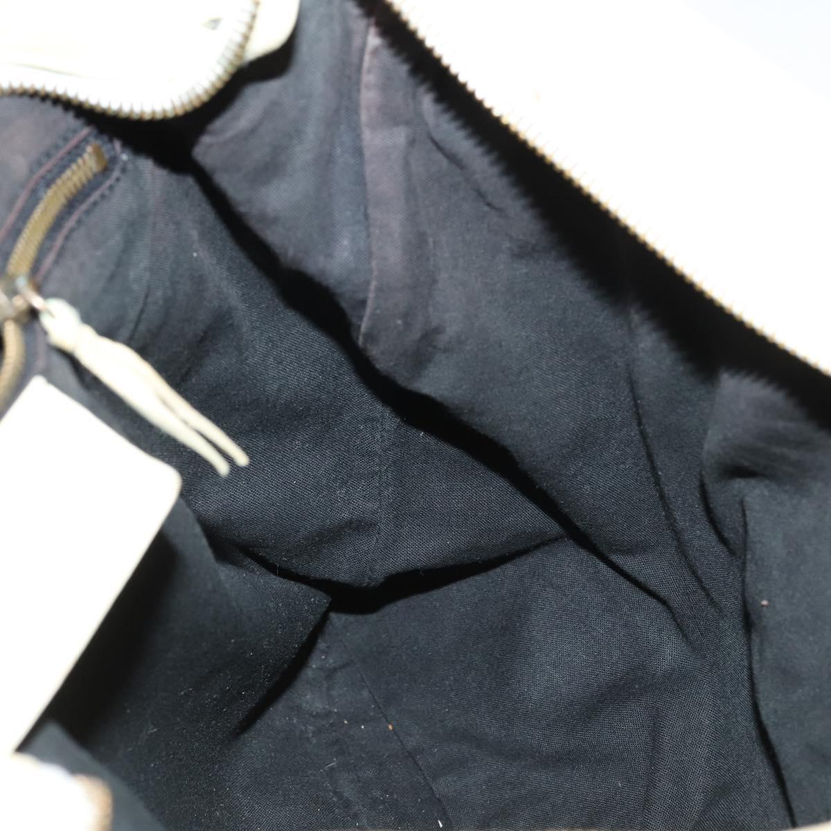 BALENCIAGA The Messenger Shoulder Bag Leather Beige Auth 141292