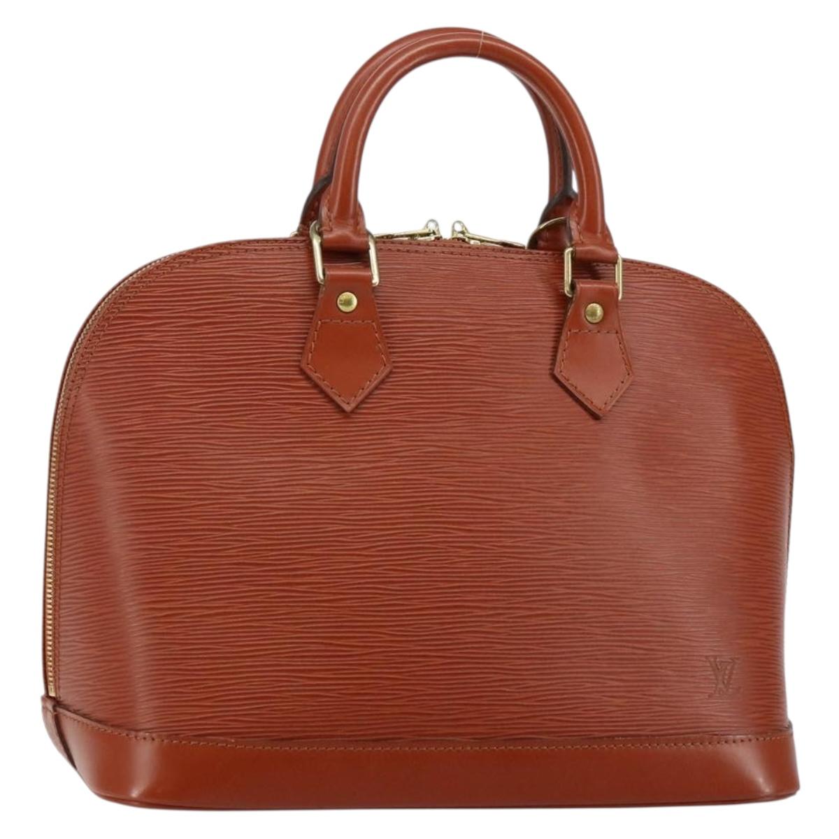 LOUIS VUITTON Epi Alma Hand Bag Brown M52143 LV Auth 141298