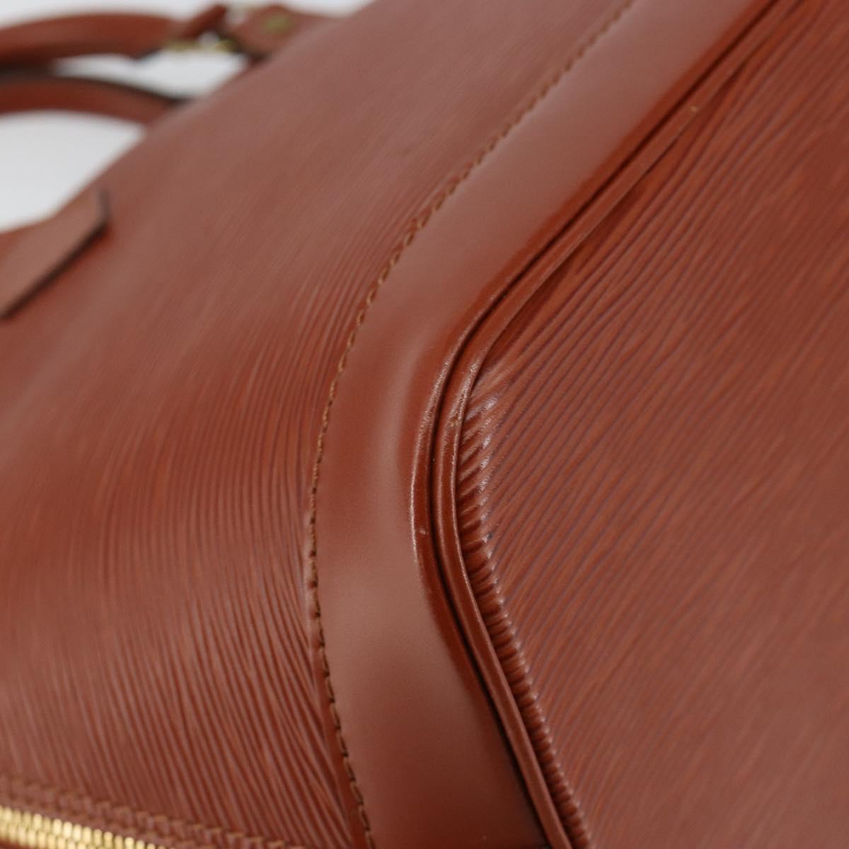 LOUIS VUITTON Epi Alma Hand Bag Brown M52143 LV Auth 141298