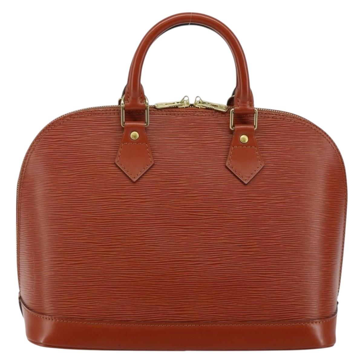 LOUIS VUITTON Epi Alma Hand Bag Brown M52143 LV Auth 141298