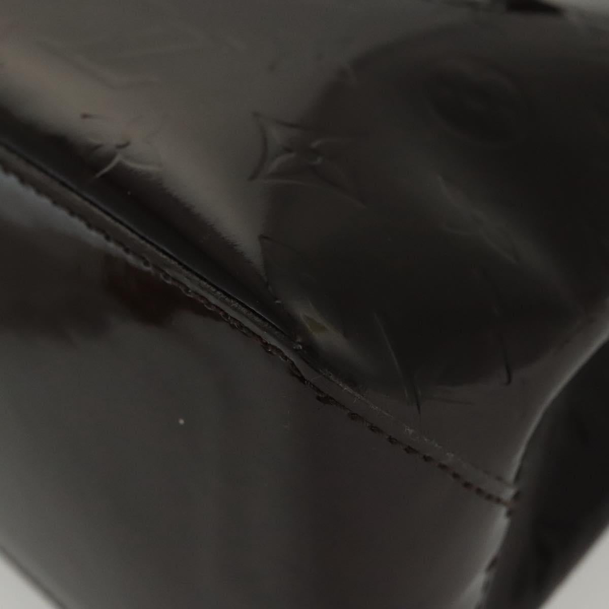 LOUIS VUITTON Monogram Vernis Wilshire PM Hand Bag Amarante M93641 Auth 141320