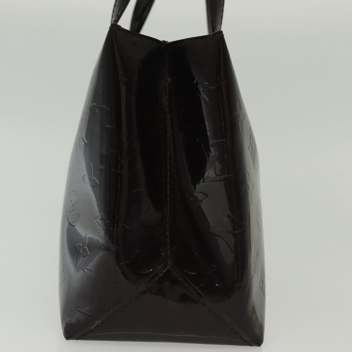 LOUIS VUITTON Monogram Vernis Wilshire PM Hand Bag Amarante M93641 Auth 141320