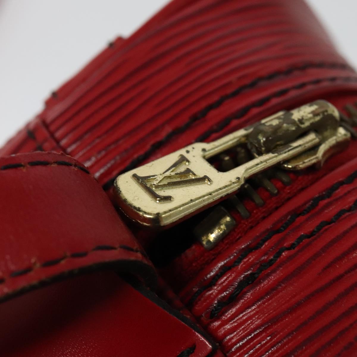 LOUIS VUITTON Epi Jeune Fille MM Shoulder Bag Red M52157 LV Auth 141329A