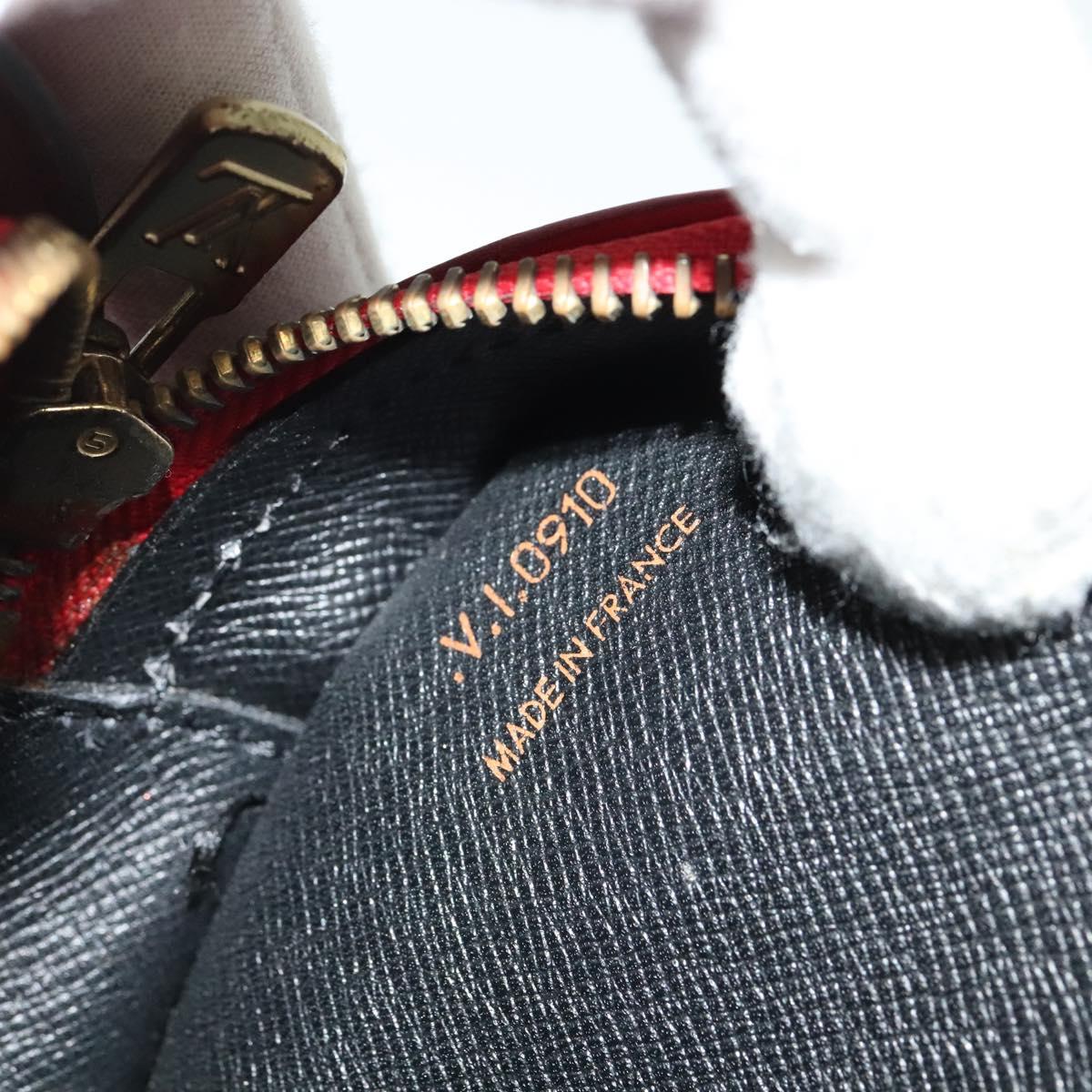 LOUIS VUITTON Epi Jeune Fille MM Shoulder Bag Red M52157 LV Auth 141329