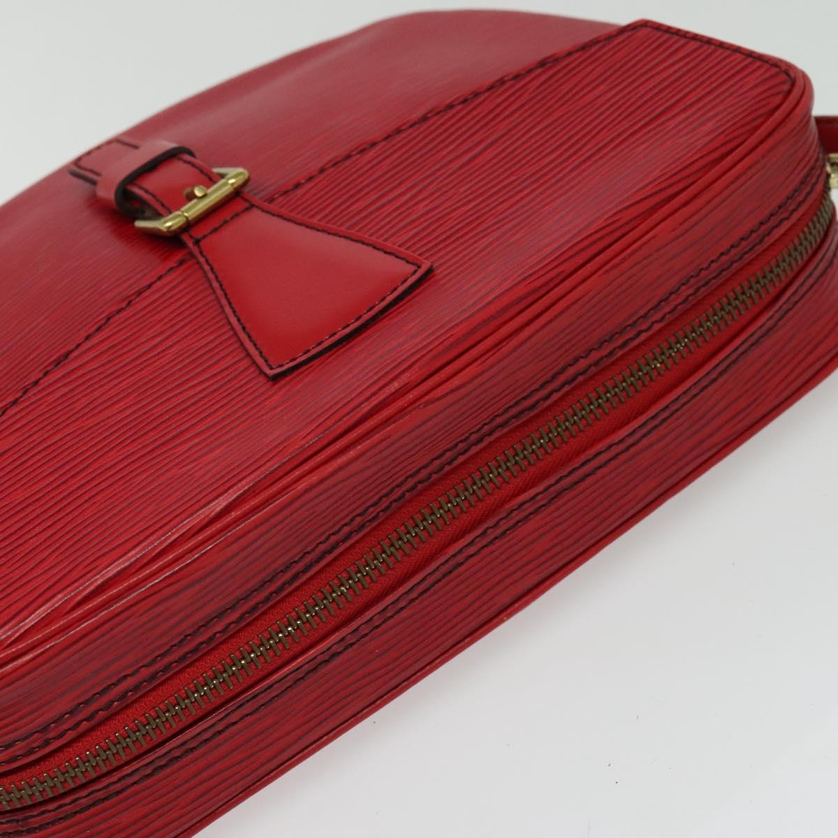 LOUIS VUITTON Epi Jeune Fille MM Shoulder Bag Red M52157 LV Auth 141329