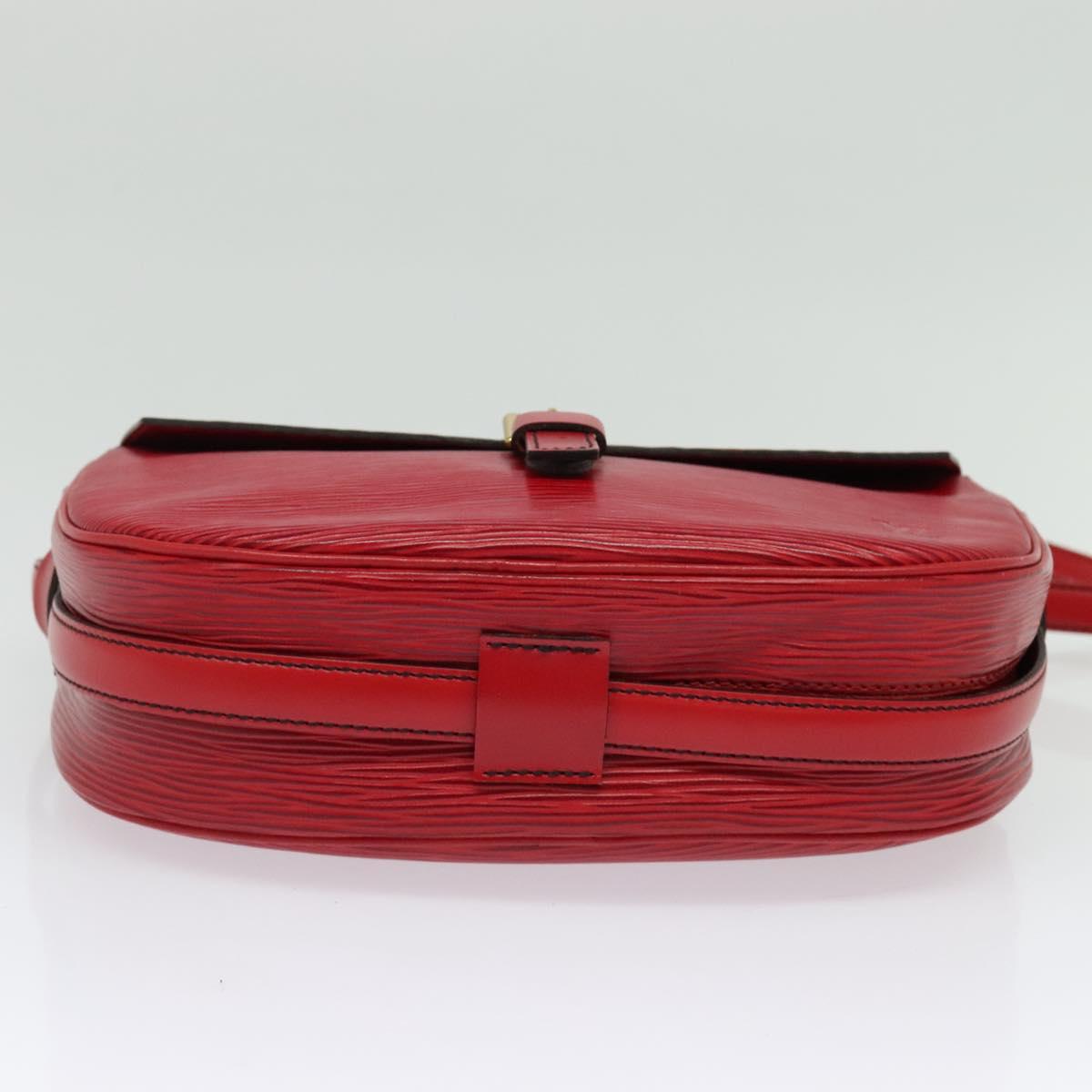 LOUIS VUITTON Epi Jeune Fille MM Shoulder Bag Red M52157 LV Auth 141329A