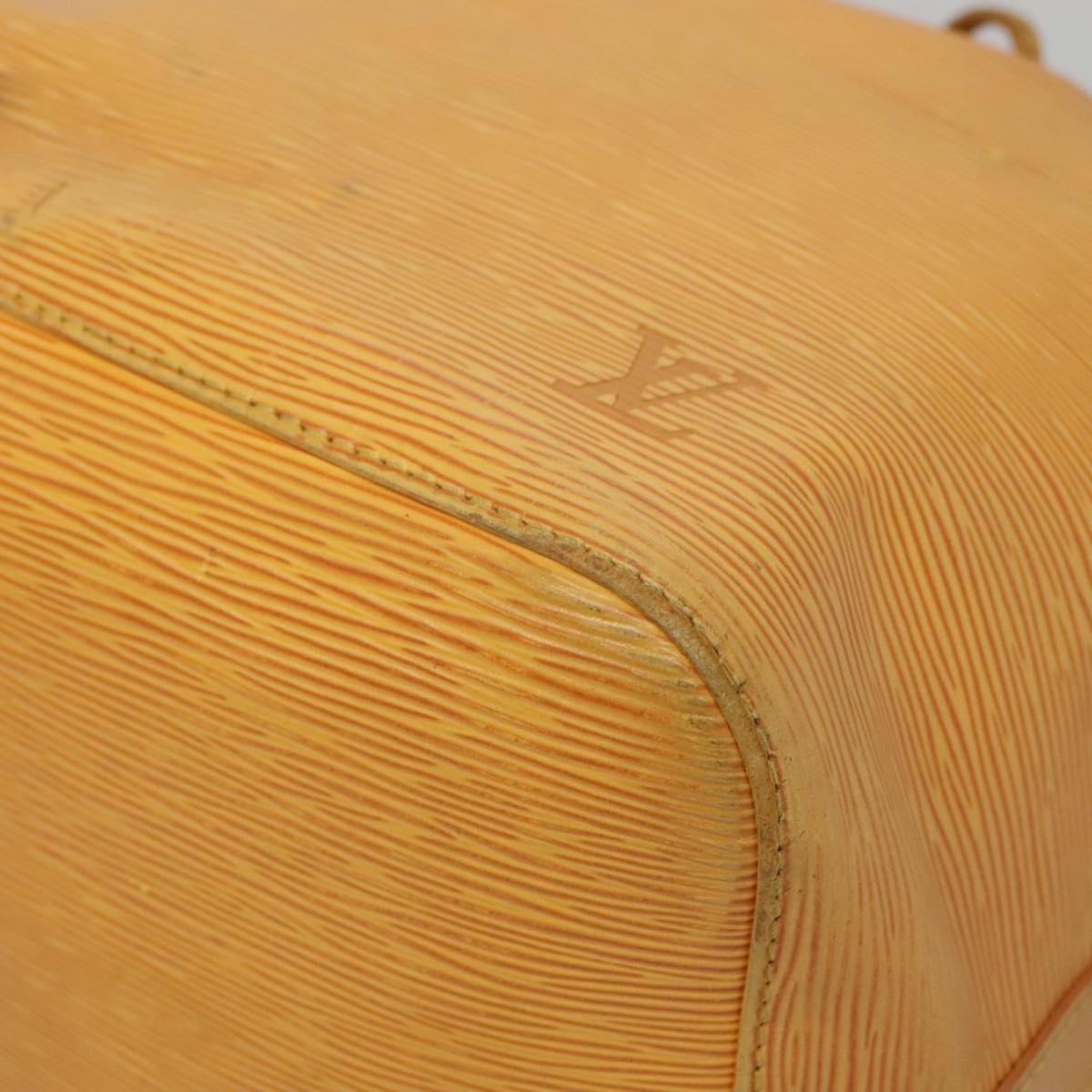 LOUIS VUITTON Epi Petit Noe Shoulder Bag Yellow M44109 LV Auth 141331