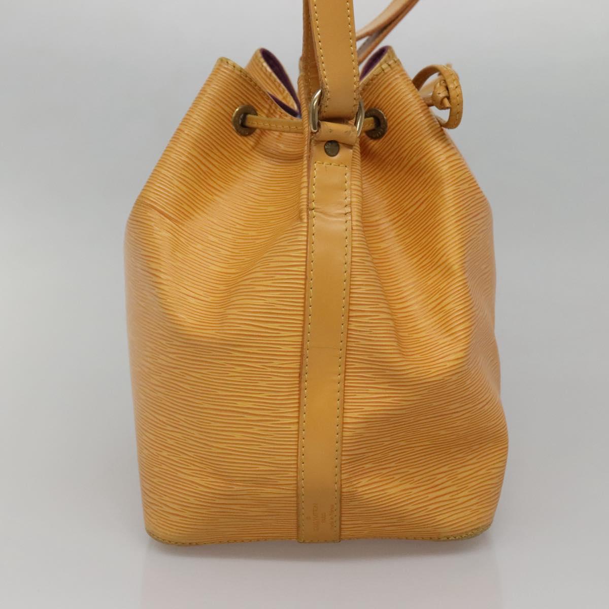 LOUIS VUITTON Epi Petit Noe Shoulder Bag Yellow M44109 LV Auth 141331