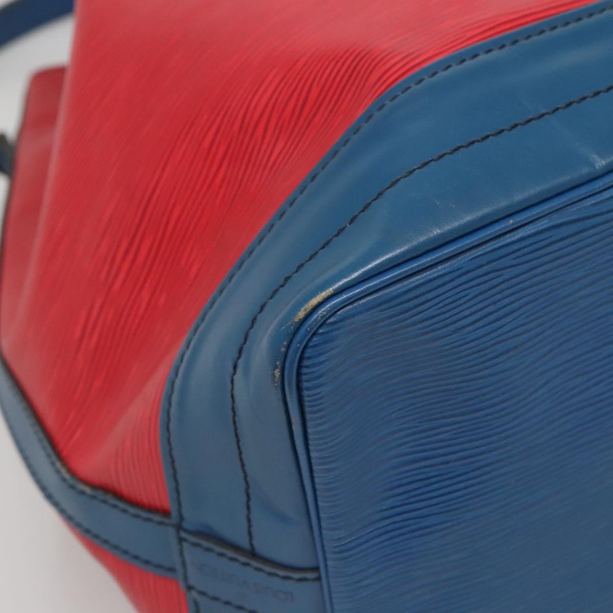 LOUIS VUITTON Epi Noe Shoulder Bag Bicolor Red Blue M44084 LV Auth 141333