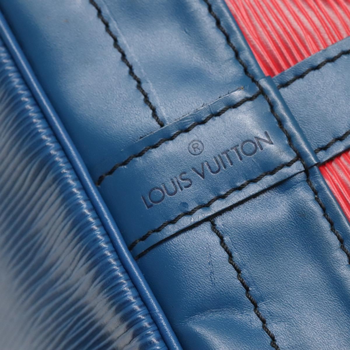 LOUIS VUITTON Epi Noe Shoulder Bag Bicolor Red Blue M44084 LV Auth 141333