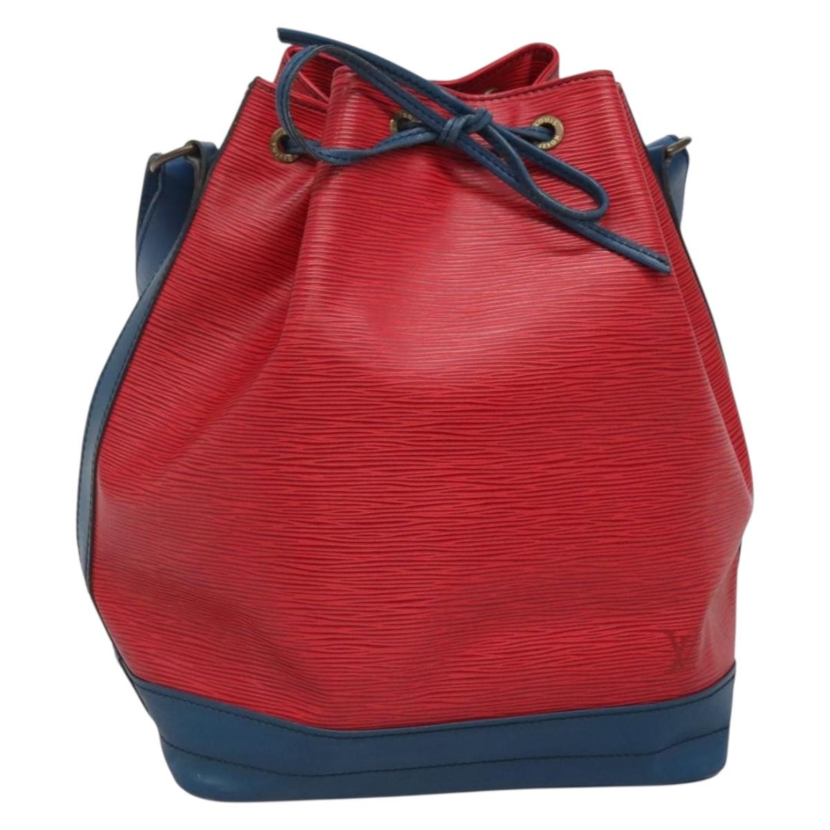 LOUIS VUITTON Epi Noe Shoulder Bag Bicolor Red Blue M44084 LV Auth 141333