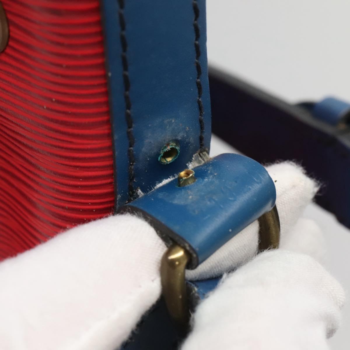 LOUIS VUITTON Epi Noe Shoulder Bag Bicolor Red Blue M44084 LV Auth 141333