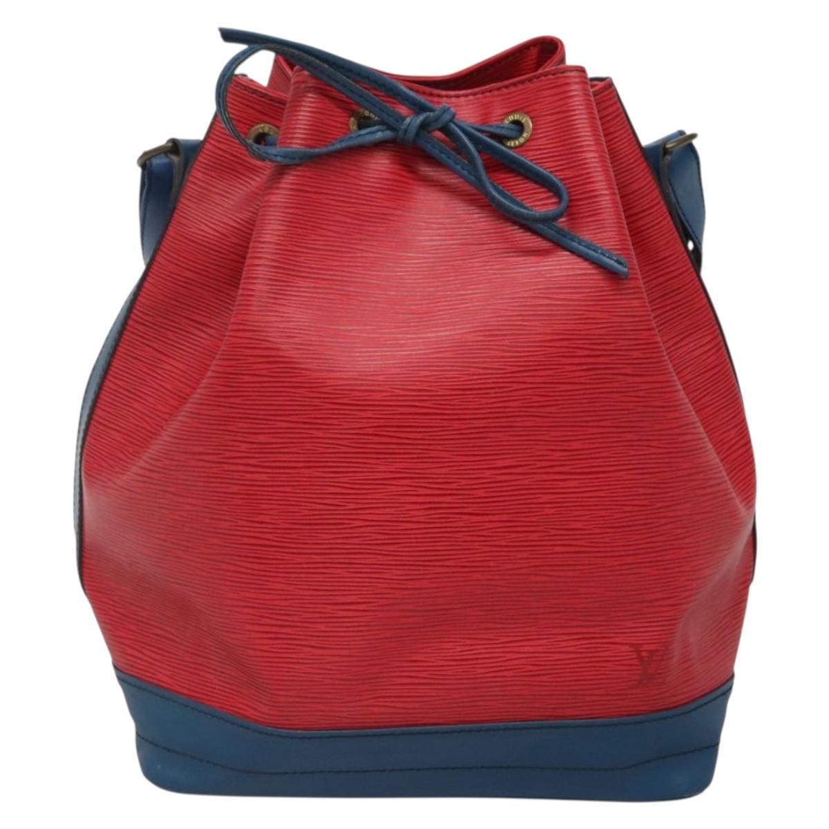 LOUIS VUITTON Epi Noe Shoulder Bag Bicolor Red Blue M44084 LV Auth 141333