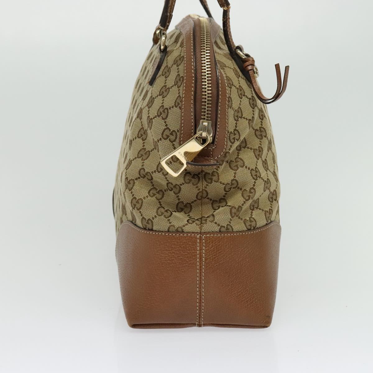 GUCCI GG Canvas Shoulder Bag Beige Gold 323673 Auth 141351