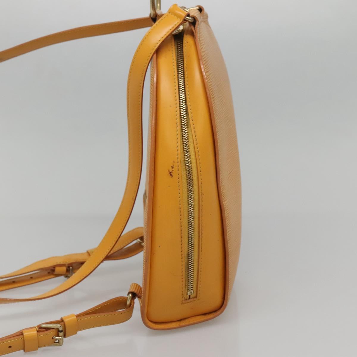 LOUIS VUITTON Epi Mabillon Backpack Yellow M52239 LV Auth 141386
