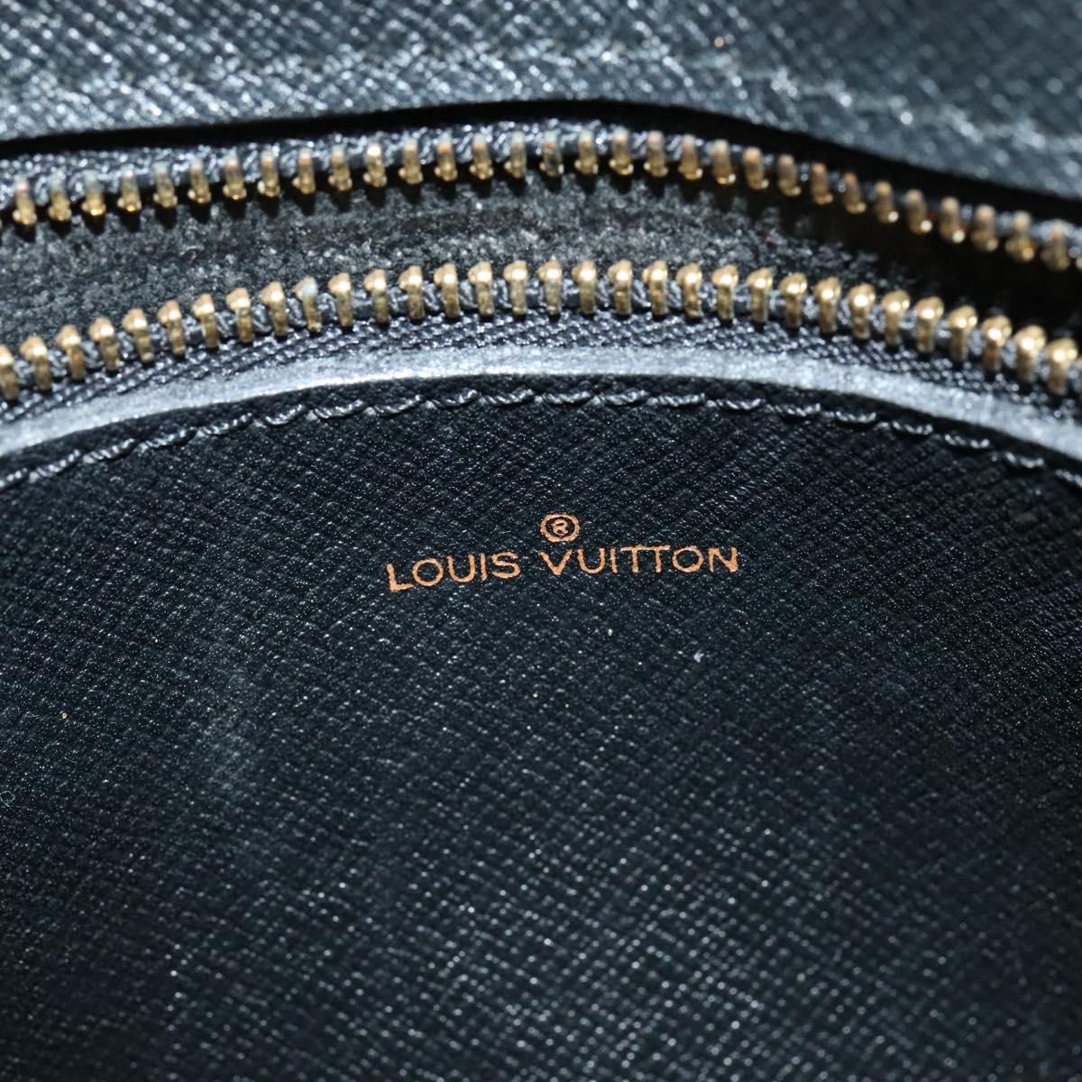 LOUIS VUITTON Epi Jeune Fille MM Shoulder Bag Black M52152 LV Auth 141387
