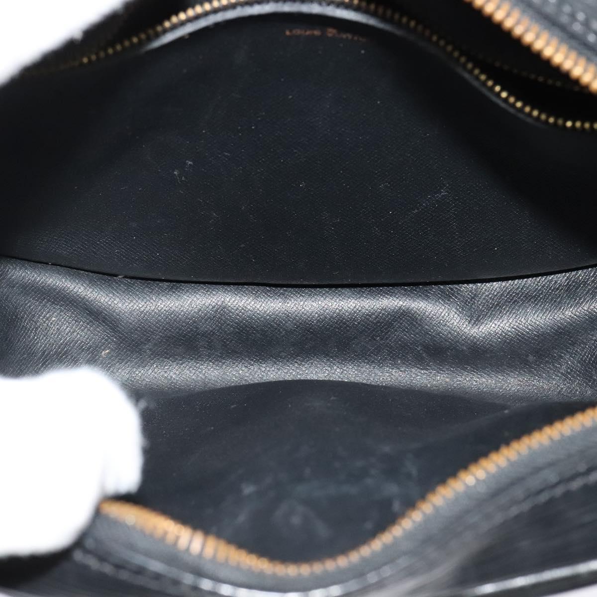 LOUIS VUITTON Epi Jeune Fille MM Shoulder Bag Black M52152 LV Auth 141387