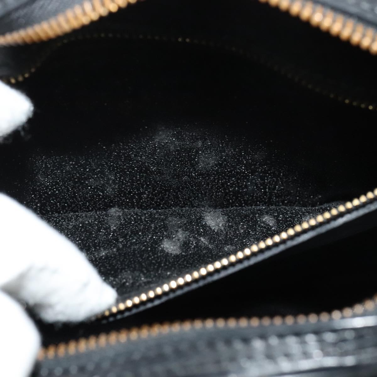 LOUIS VUITTON Epi Jeune Fille MM Shoulder Bag Black M52152 LV Auth 141387