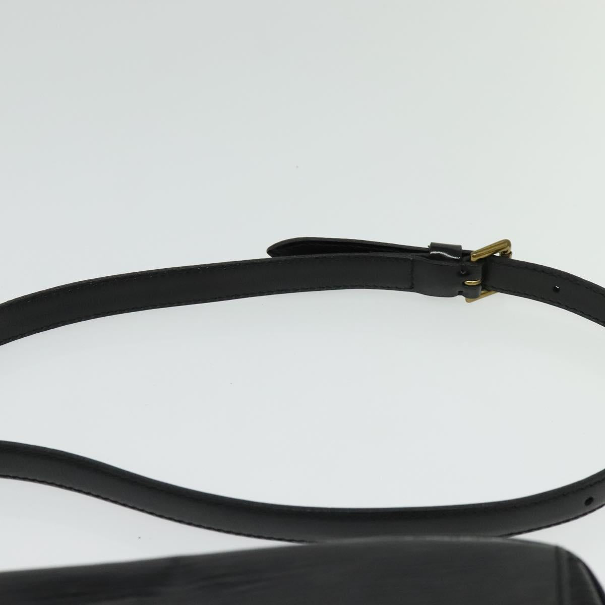 LOUIS VUITTON Epi Jeune Fille MM Shoulder Bag Black M52152 LV Auth 141387