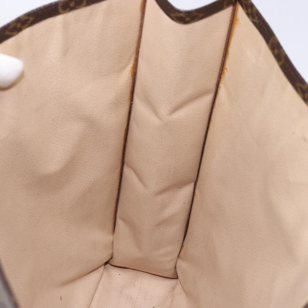 LOUIS VUITTON Monogram Sac Plat Hand Bag M51140 LV Auth 141396