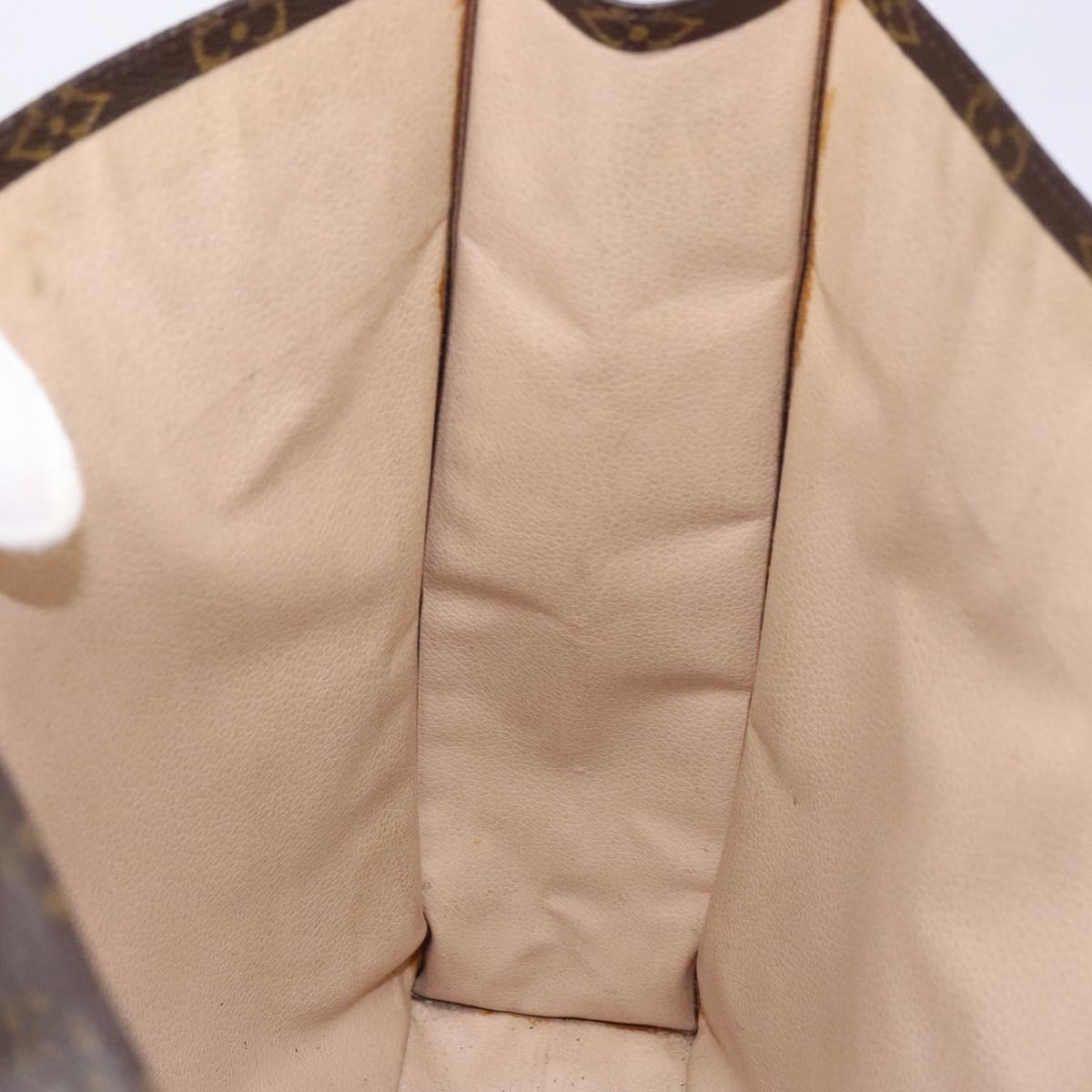 LOUIS VUITTON Monogram Sac Plat Hand Bag M51140 LV Auth 141396