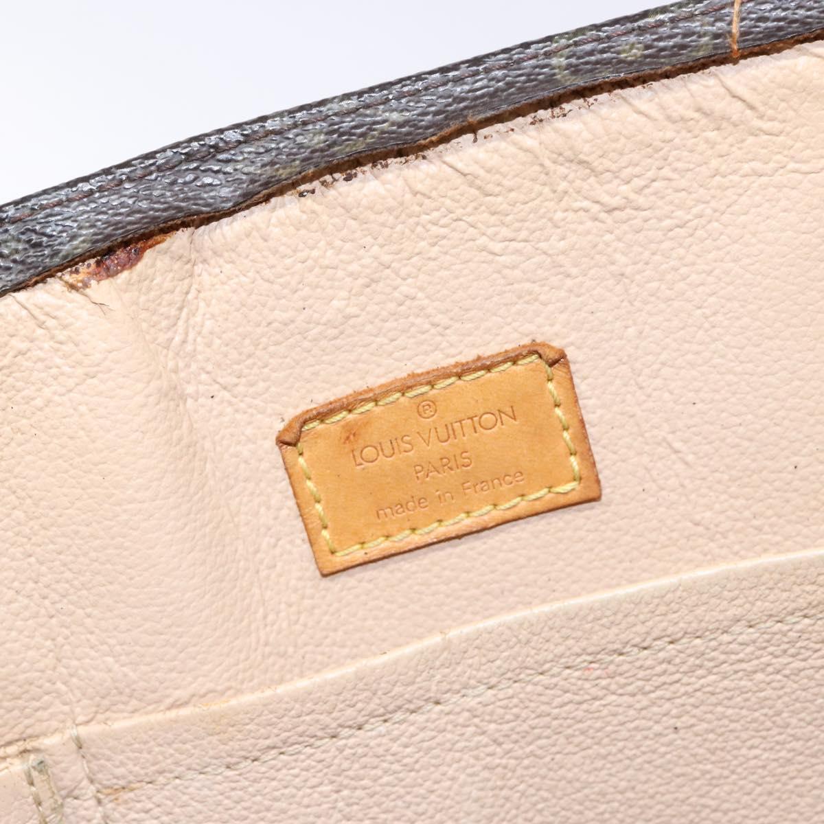 LOUIS VUITTON Monogram Sac Plat Hand Bag M51140 LV Auth 141413