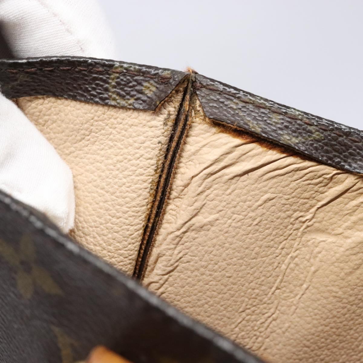 LOUIS VUITTON Monogram Sac Plat Hand Bag M51140 LV Auth 141413