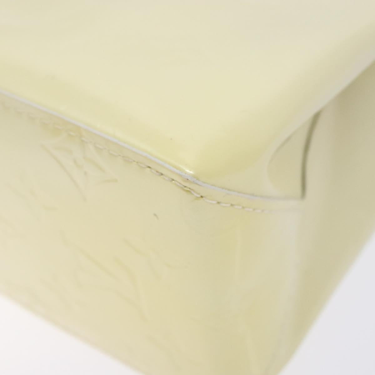 LOUIS VUITTON Monogram Vernis Reade PM Hand Bag Perle M91336 LV Auth 141416