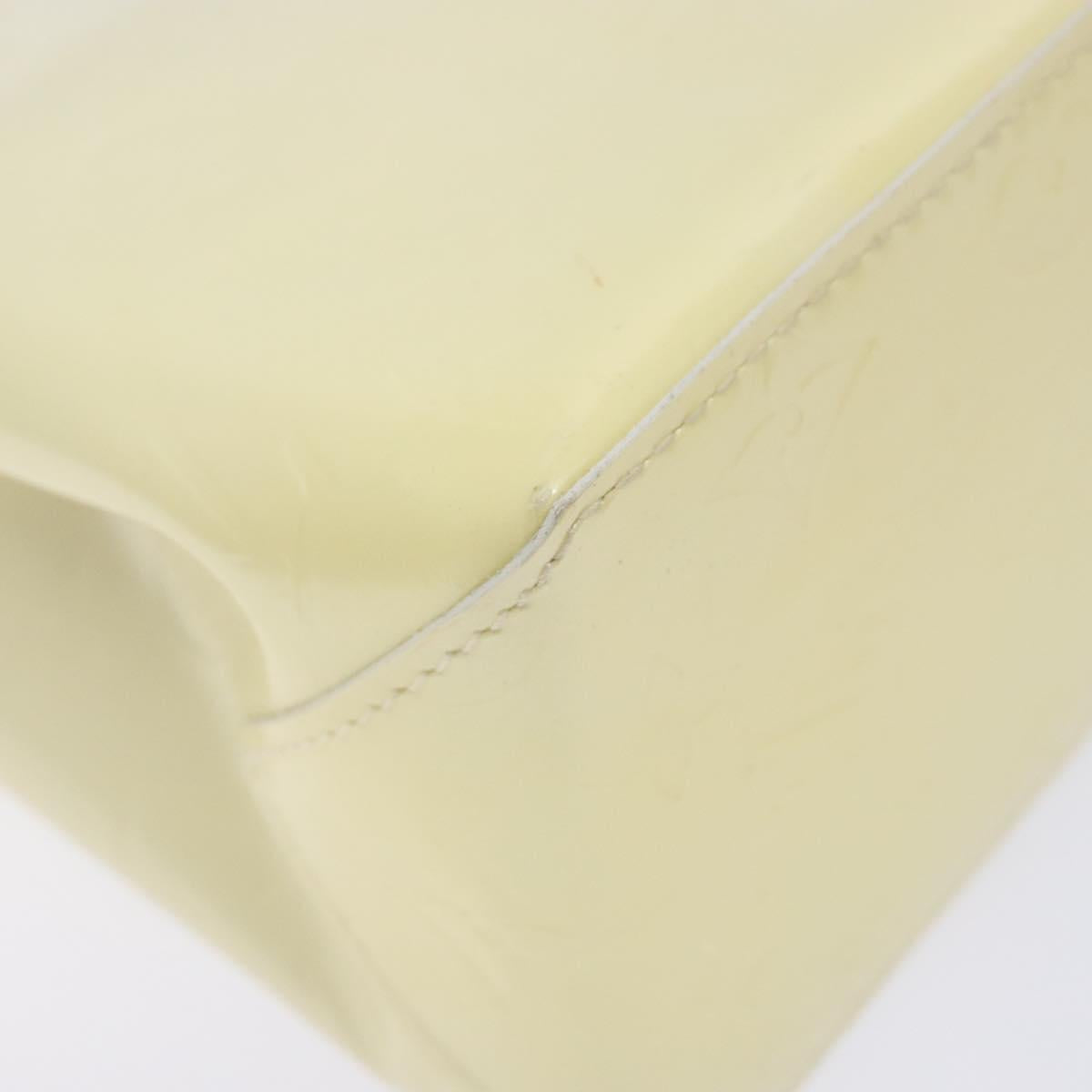 LOUIS VUITTON Monogram Vernis Reade PM Hand Bag Perle M91336 LV Auth 141416