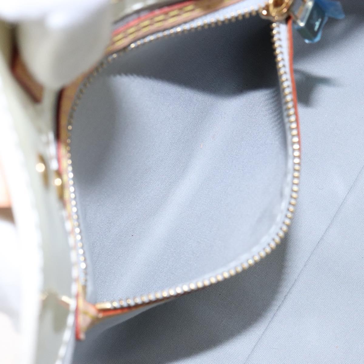 LOUIS VUITTON Monogram Vernis Reade PM Hand Bag Perle M91336 LV Auth 141416