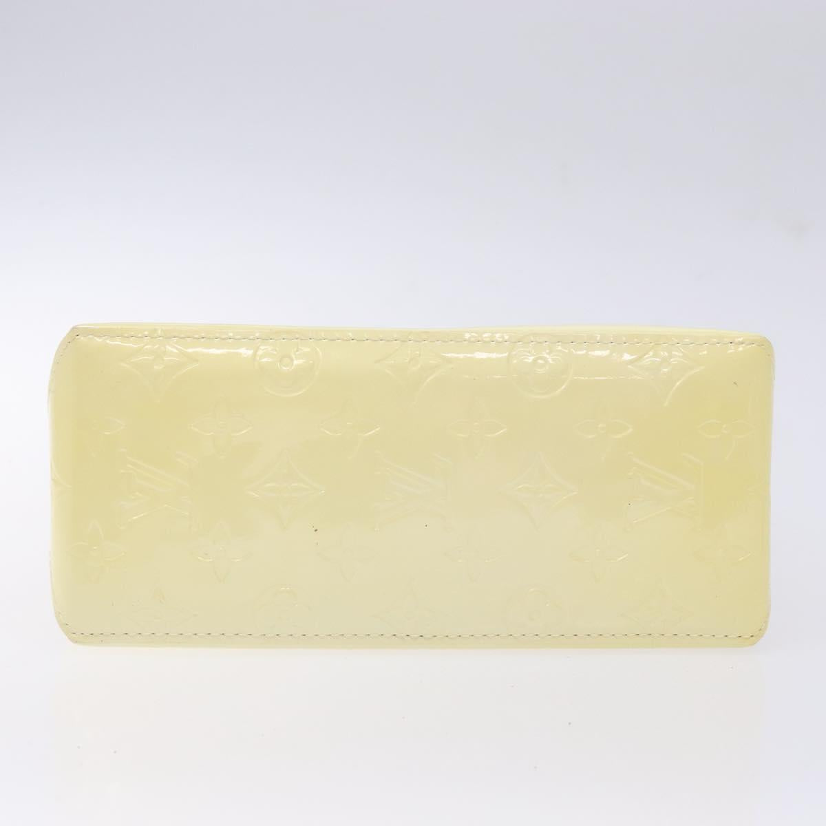 LOUIS VUITTON Monogram Vernis Reade PM Hand Bag Perle M91336 LV Auth 141416