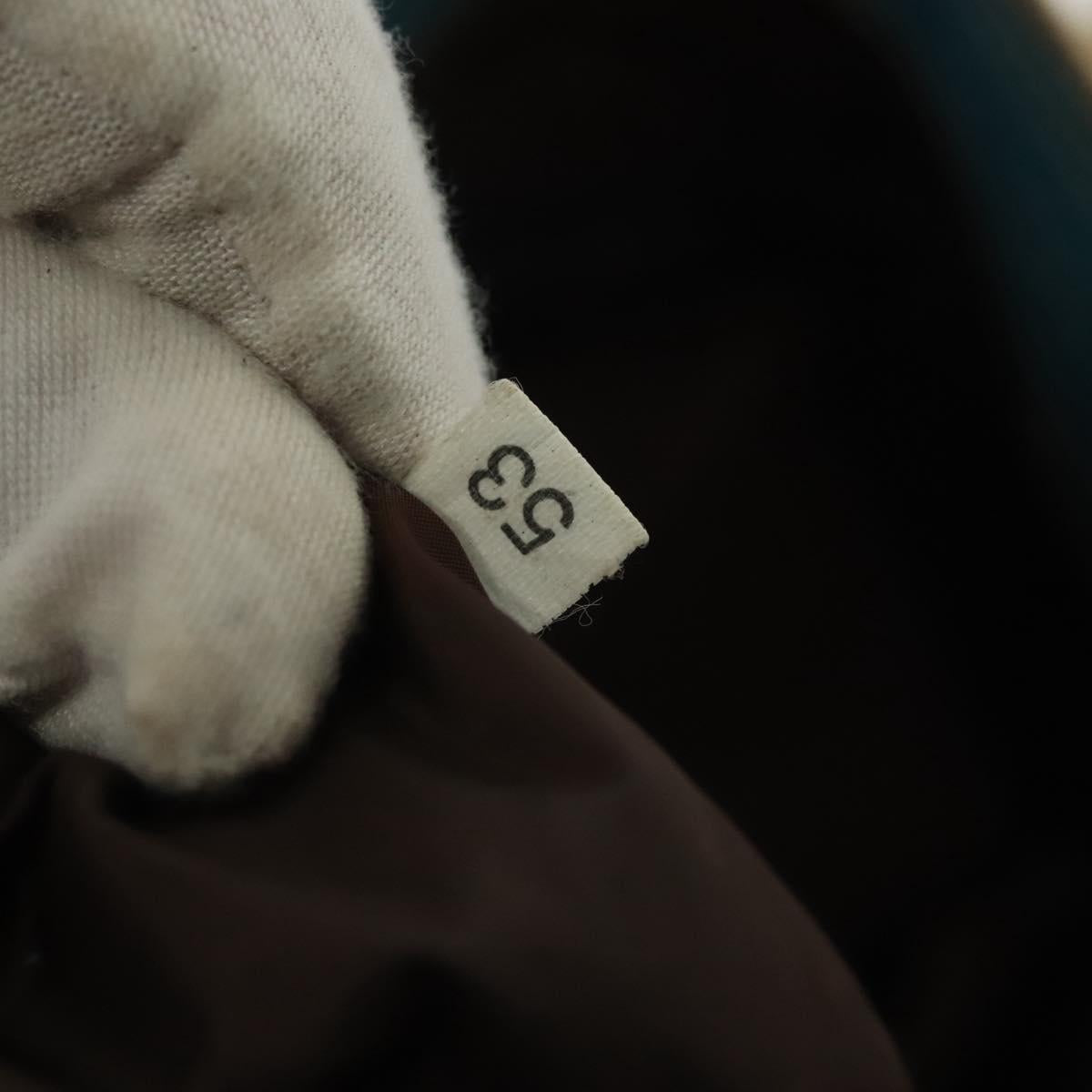 PRADA Shoulder Bag Canvas Beige Silver Auth 141428