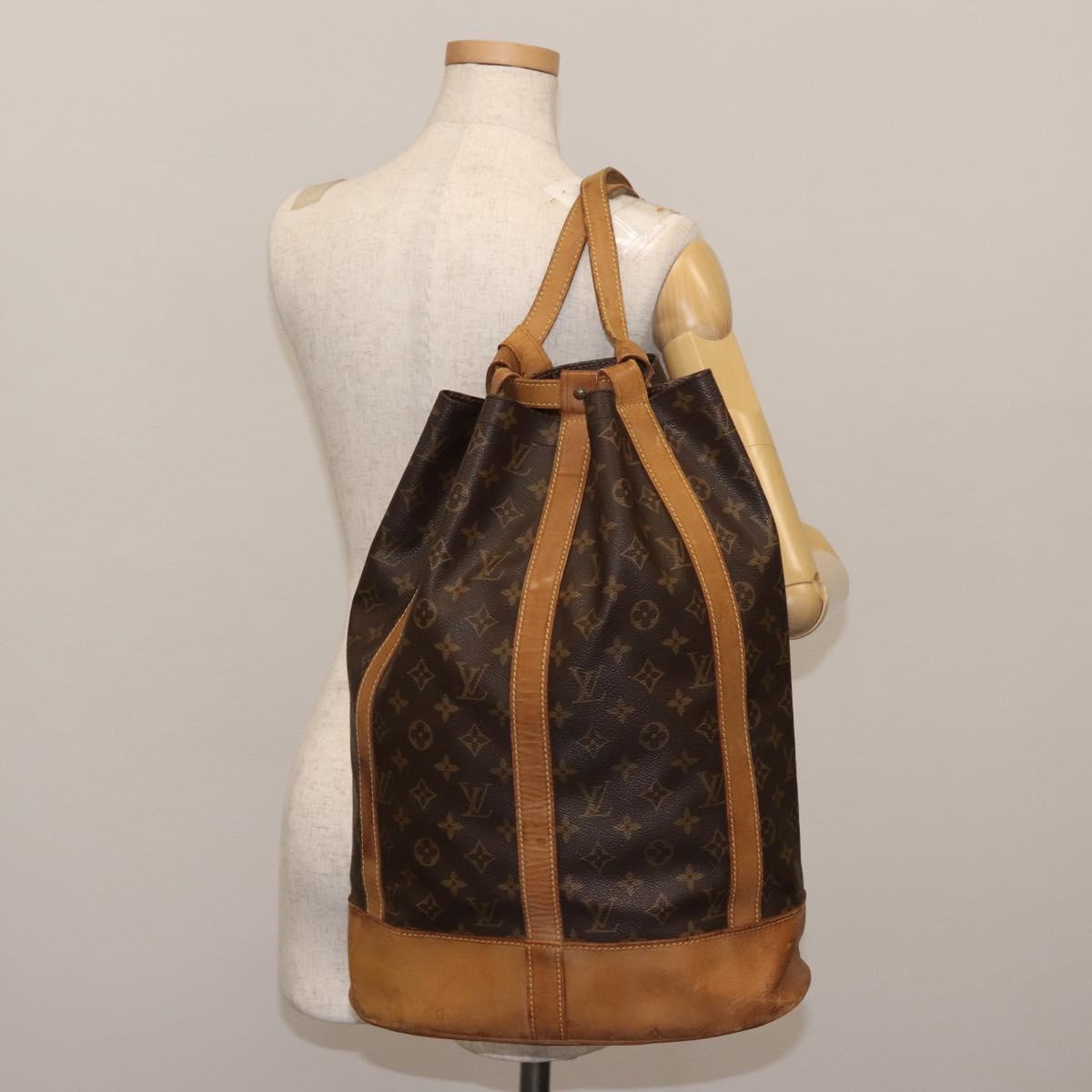 LOUIS VUITTON Monogram Randonnee GM Shoulder Bag M42244 LV Auth 141436