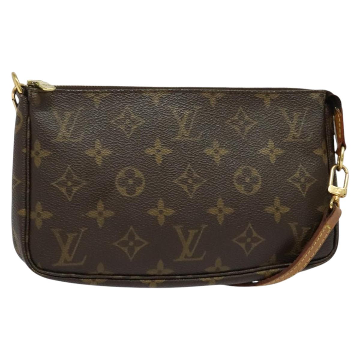 LOUIS VUITTON Monogram Pochette Accessoires Pouch M51980 LV Auth 141442