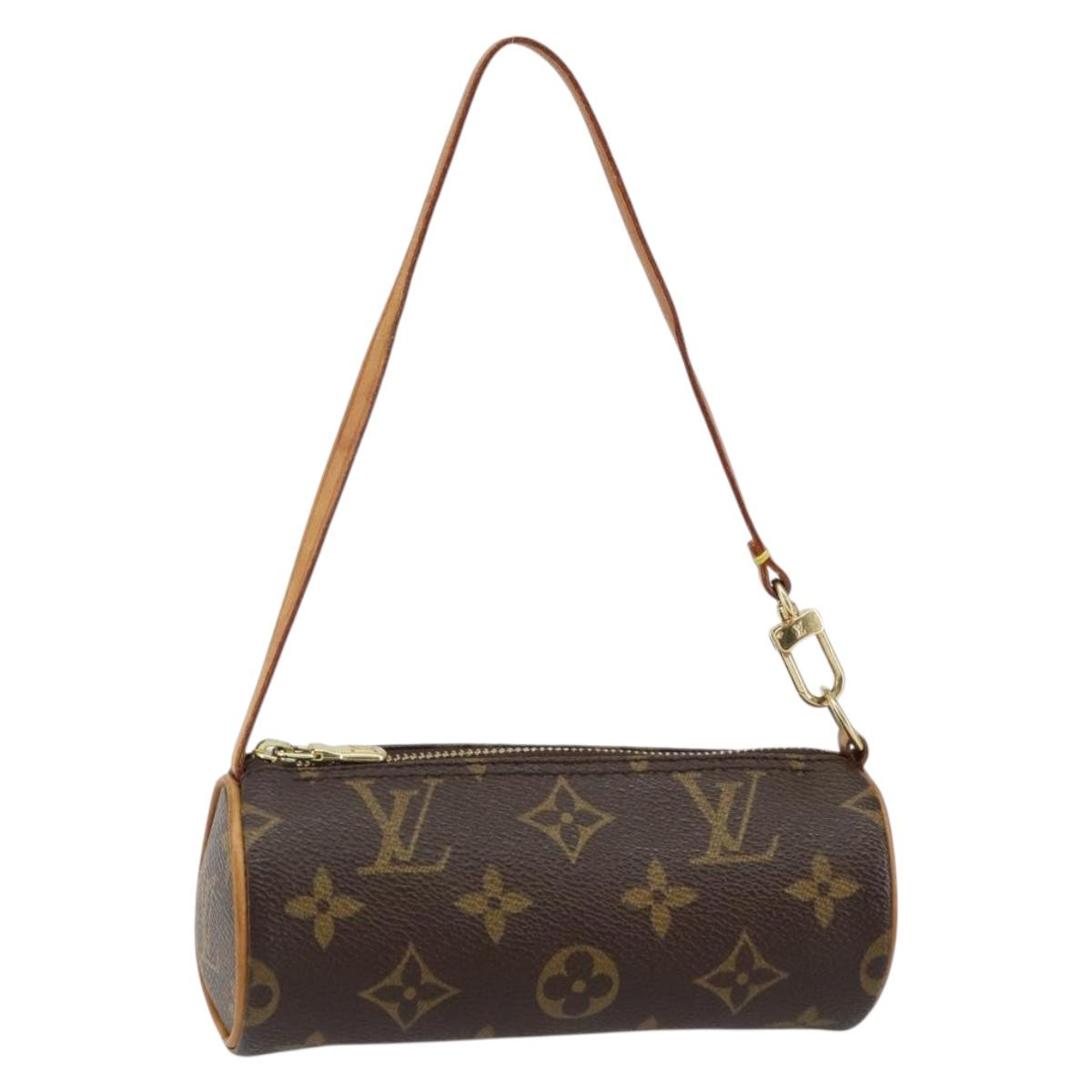 LOUIS VUITTON Monogram Papillon Pouch LV Auth 141444