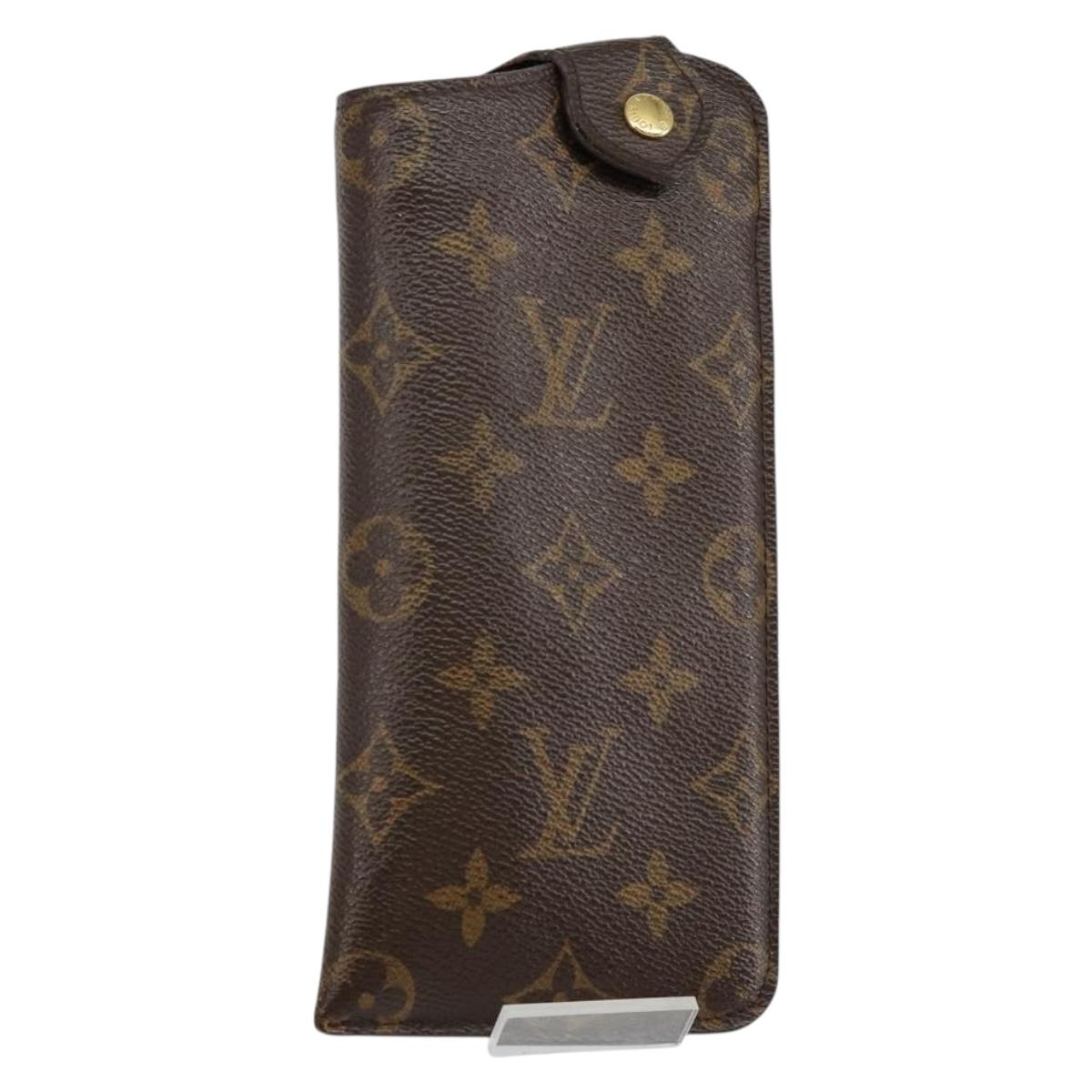 LOUIS VUITTON Monogram Etui Lunette MM Glasses Case M66544 LV Auth 141445