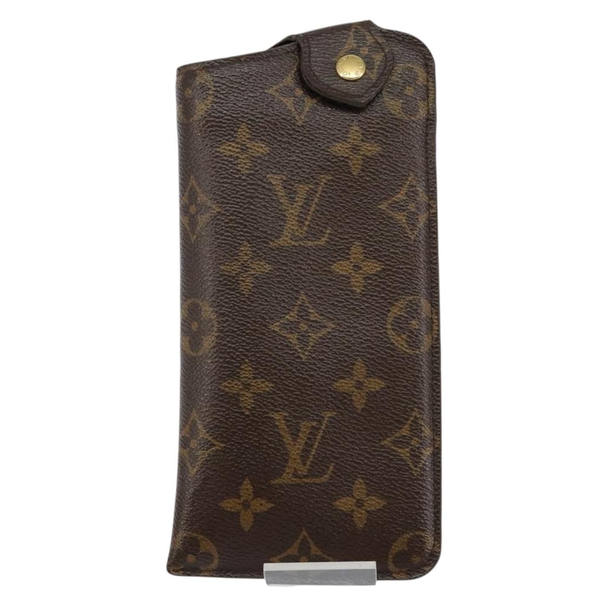 LOUIS VUITTON Monogram Etui Lunette MM Glasses Case M66544 LV Auth 141445
