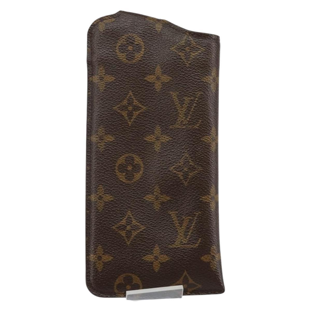 LOUIS VUITTON Monogram Etui Lunette MM Glasses Case M66544 LV Auth 141445