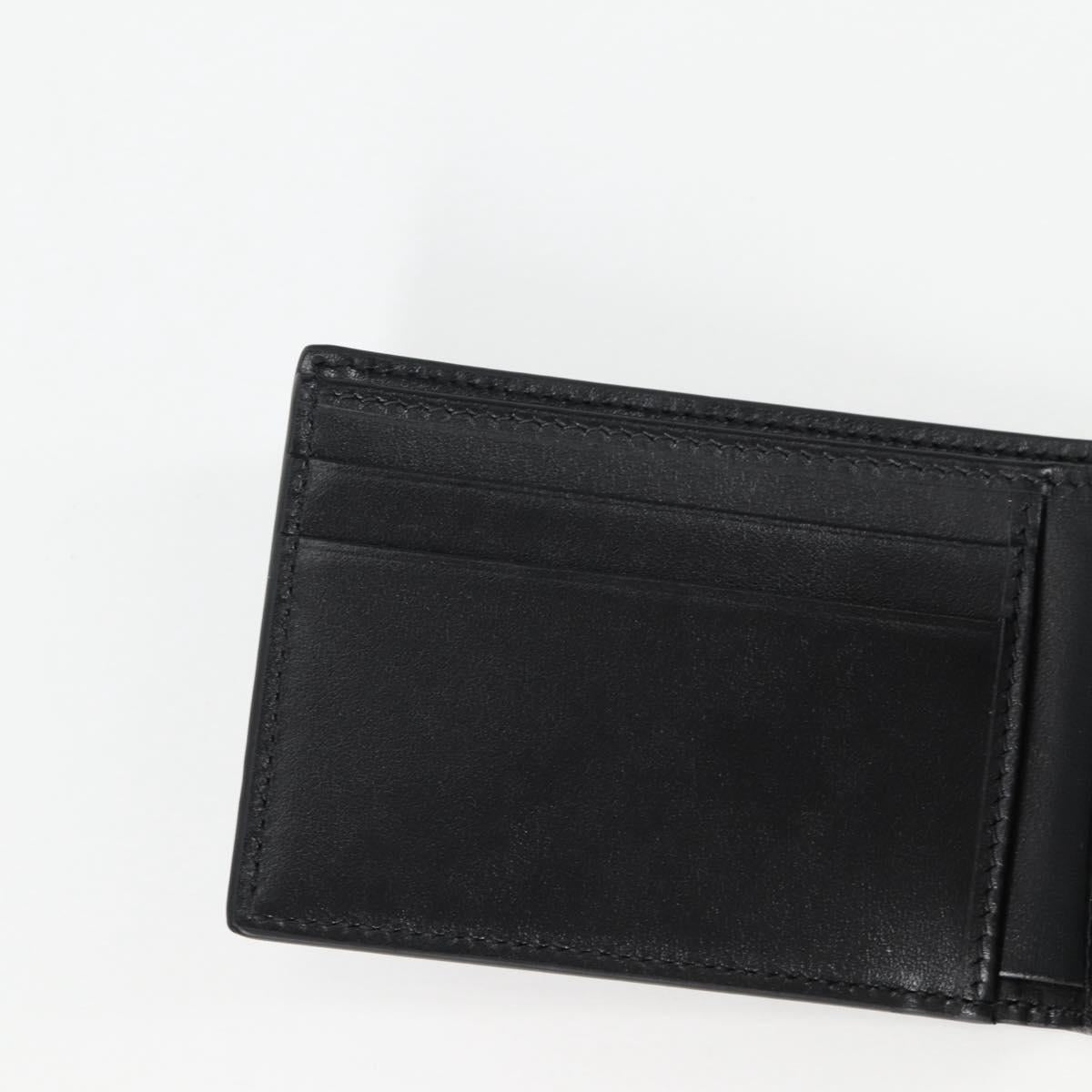 GUCCI GG Emboss Bifold Wallet Black 625559 Auth 141453M