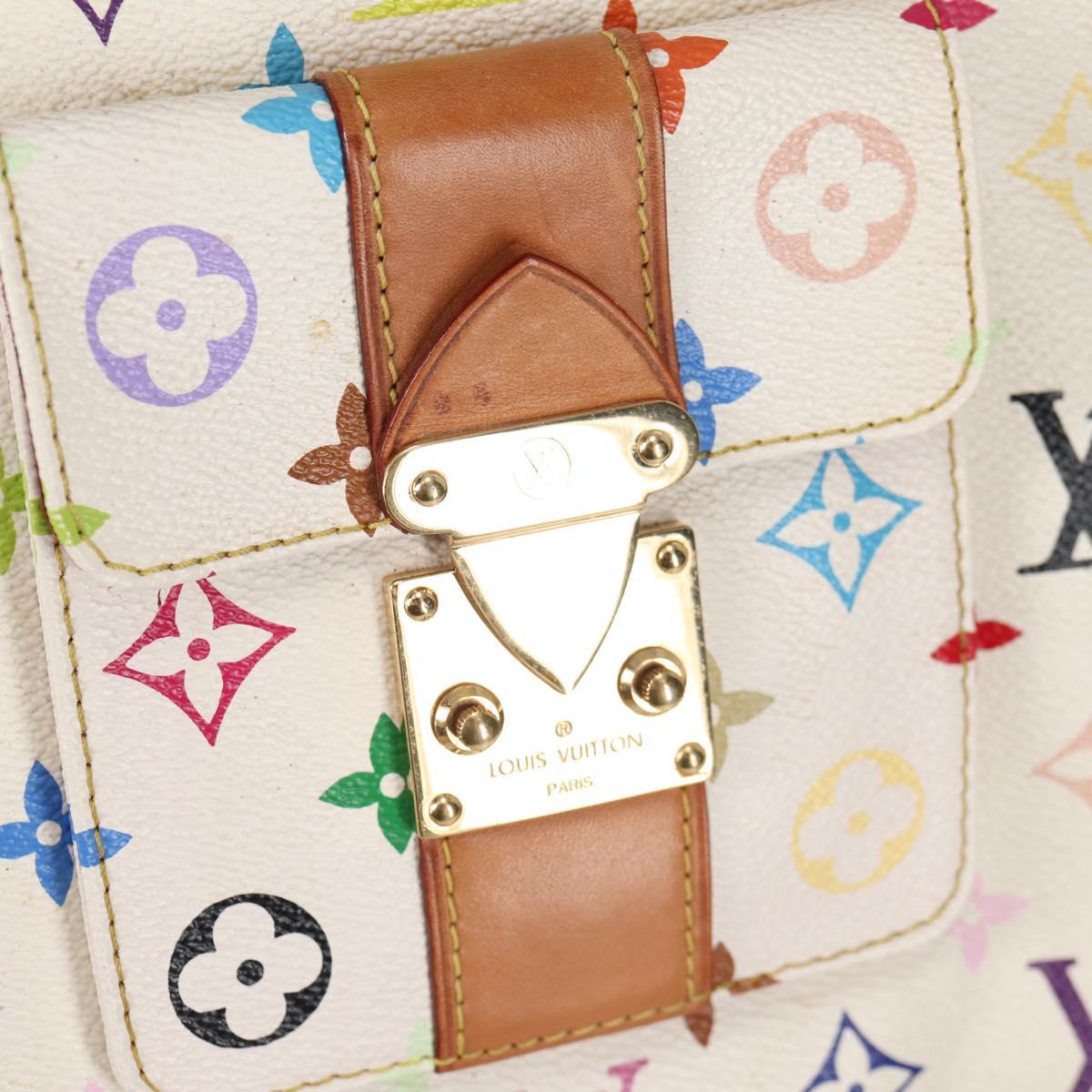 LOUIS VUITTON Monogram Multicolor Alma GM Hand Bag White M40441 LV Auth 141457V