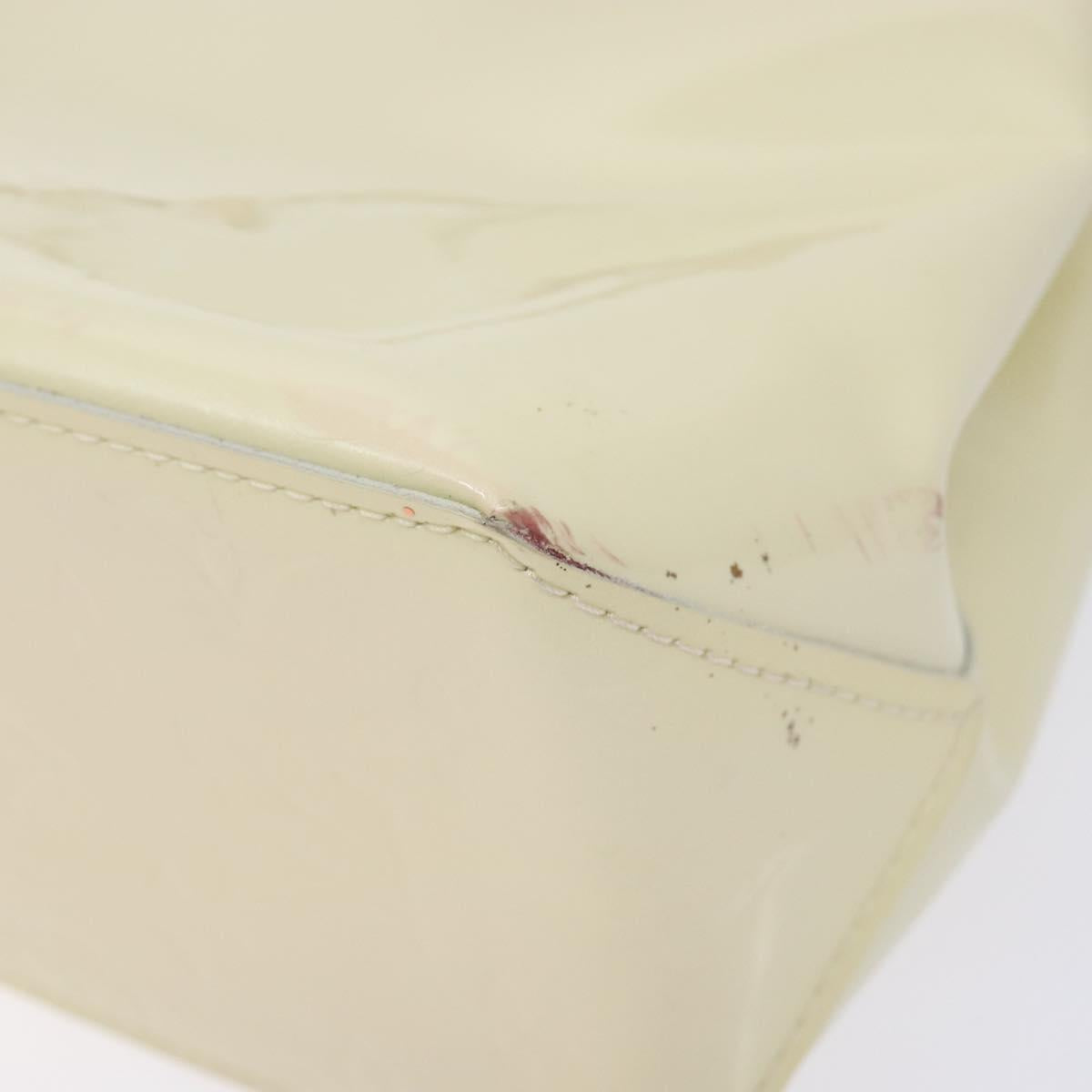 LOUIS VUITTON Monogram Vernis Reade PM Hand Bag Perle M91336 LV Auth 141487