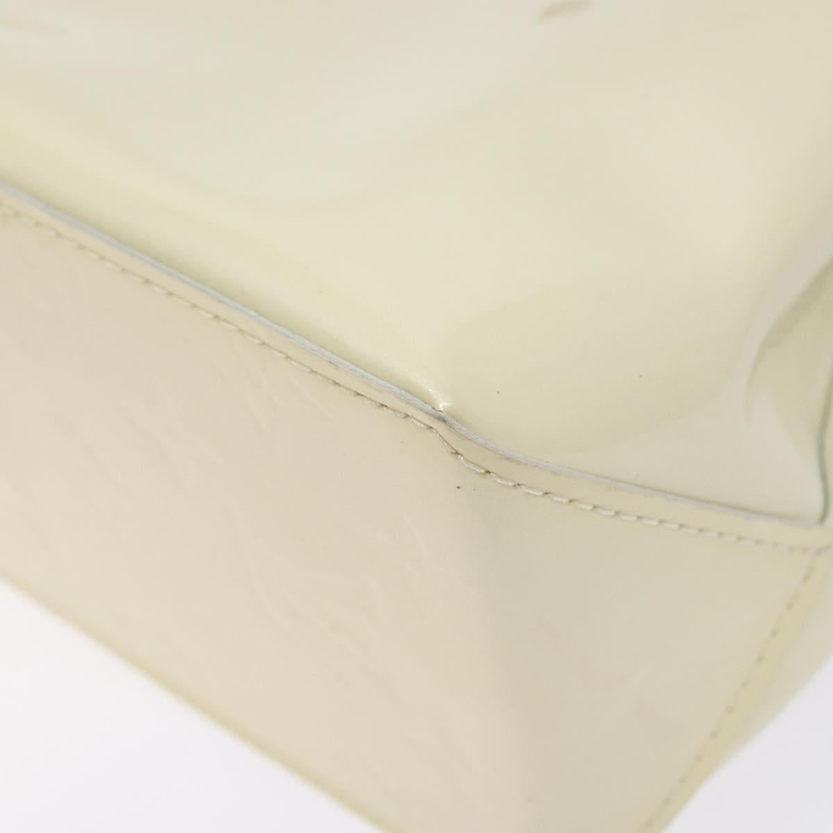 LOUIS VUITTON Monogram Vernis Reade PM Hand Bag Perle M91336 LV Auth 141487