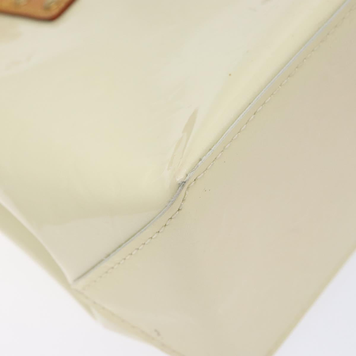 LOUIS VUITTON Monogram Vernis Reade PM Hand Bag Perle M91336 LV Auth 141487