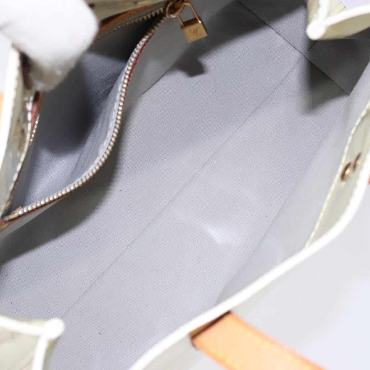 LOUIS VUITTON Monogram Vernis Reade PM Hand Bag Perle M91336 LV Auth 141487