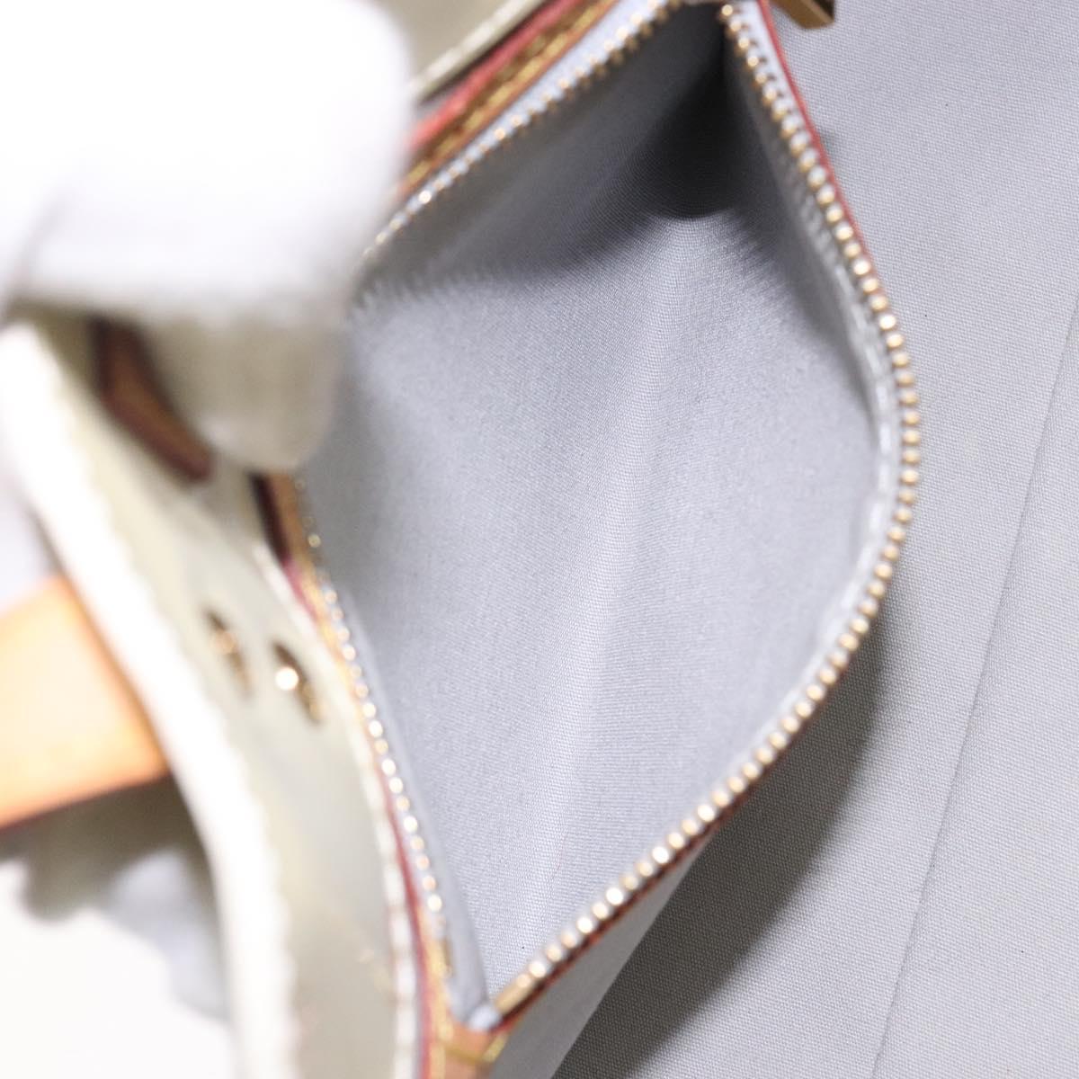 LOUIS VUITTON Monogram Vernis Reade PM Hand Bag Perle M91336 LV Auth 141487