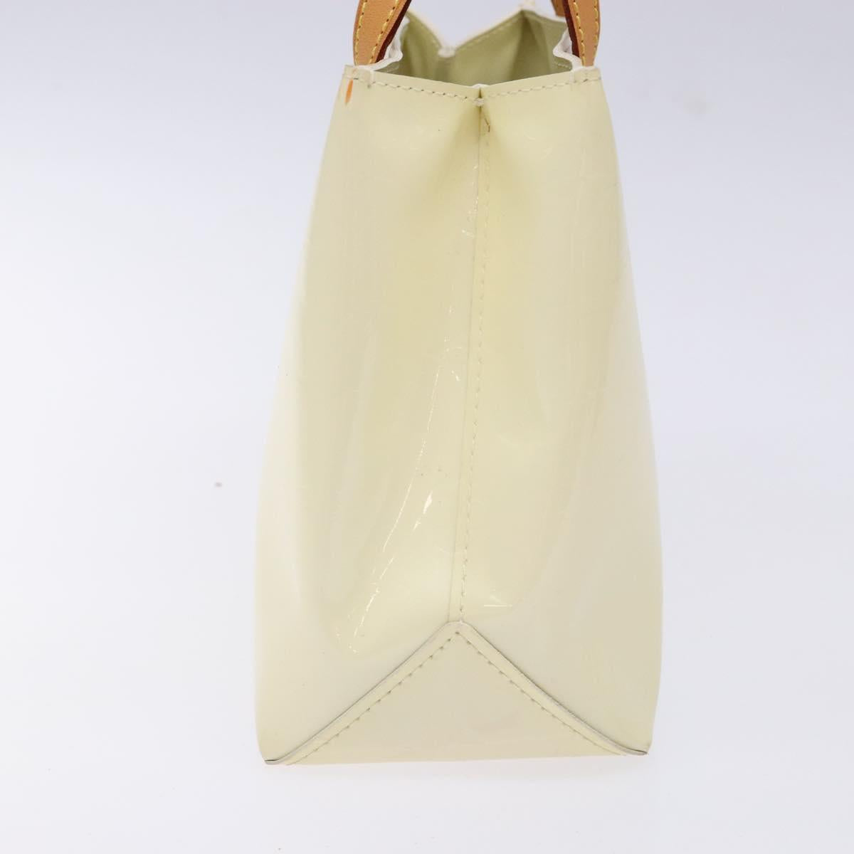 LOUIS VUITTON Monogram Vernis Reade PM Hand Bag Perle M91336 LV Auth 141487