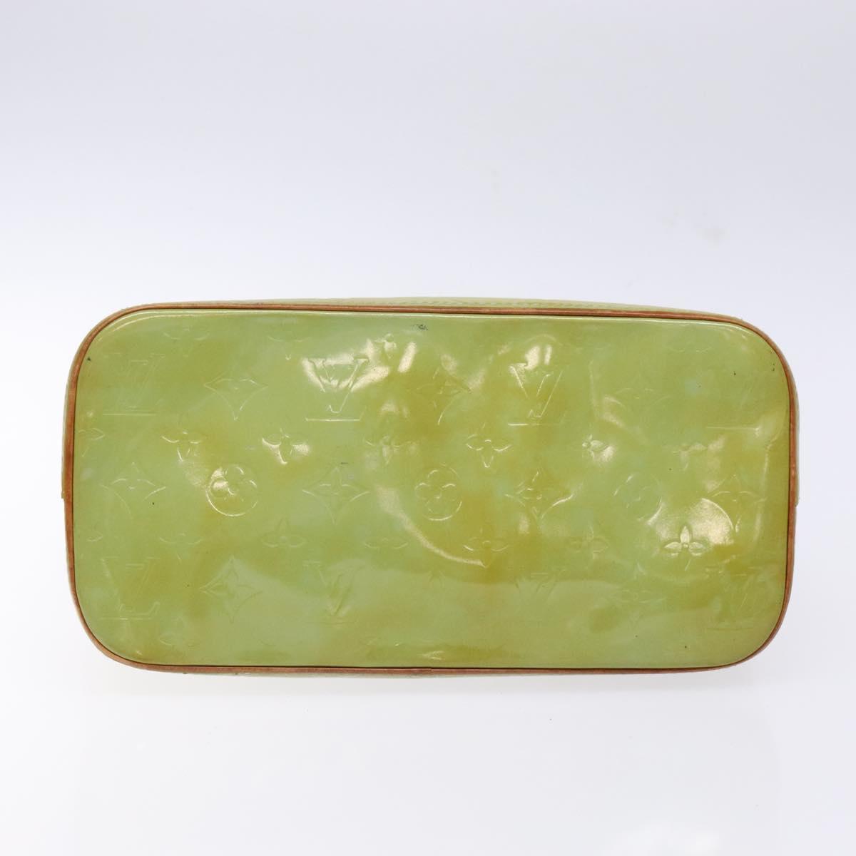 LOUIS VUITTON Monogram Vernis Houston Hand Bag Baby Blue M91005 LV Auth 141488