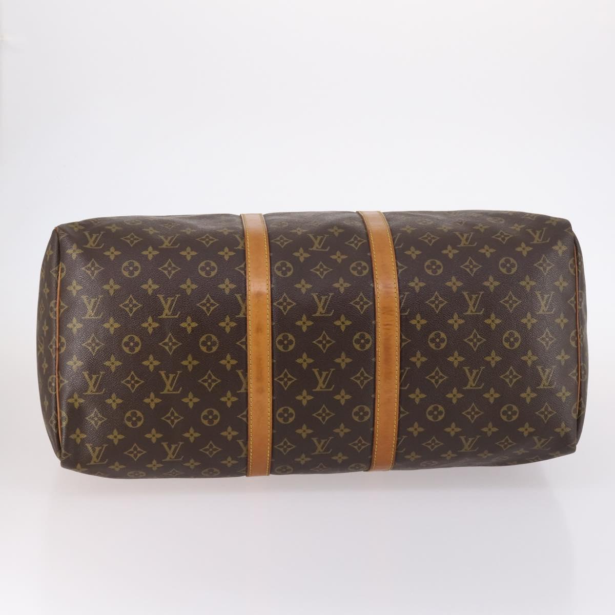 LOUIS VUITTON Monogram Keepall 55 Boston Bag M41424 LV Auth 141509