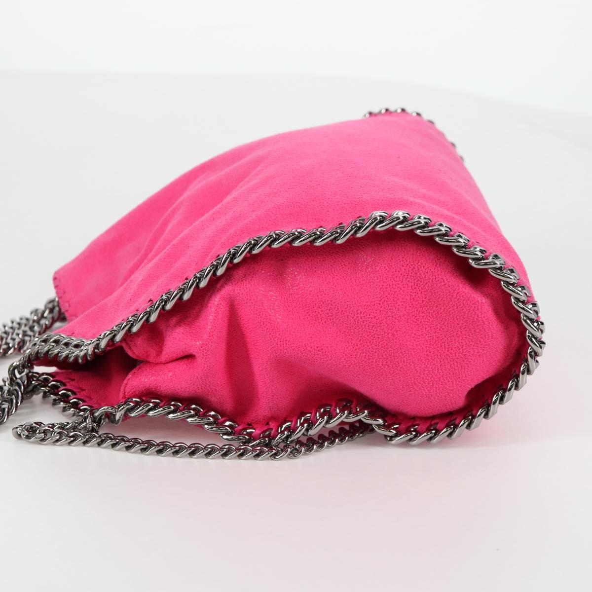 Stella MacCartney Chain Mini Falabella Bag Leather 2way Pink 371223 Auth 141523