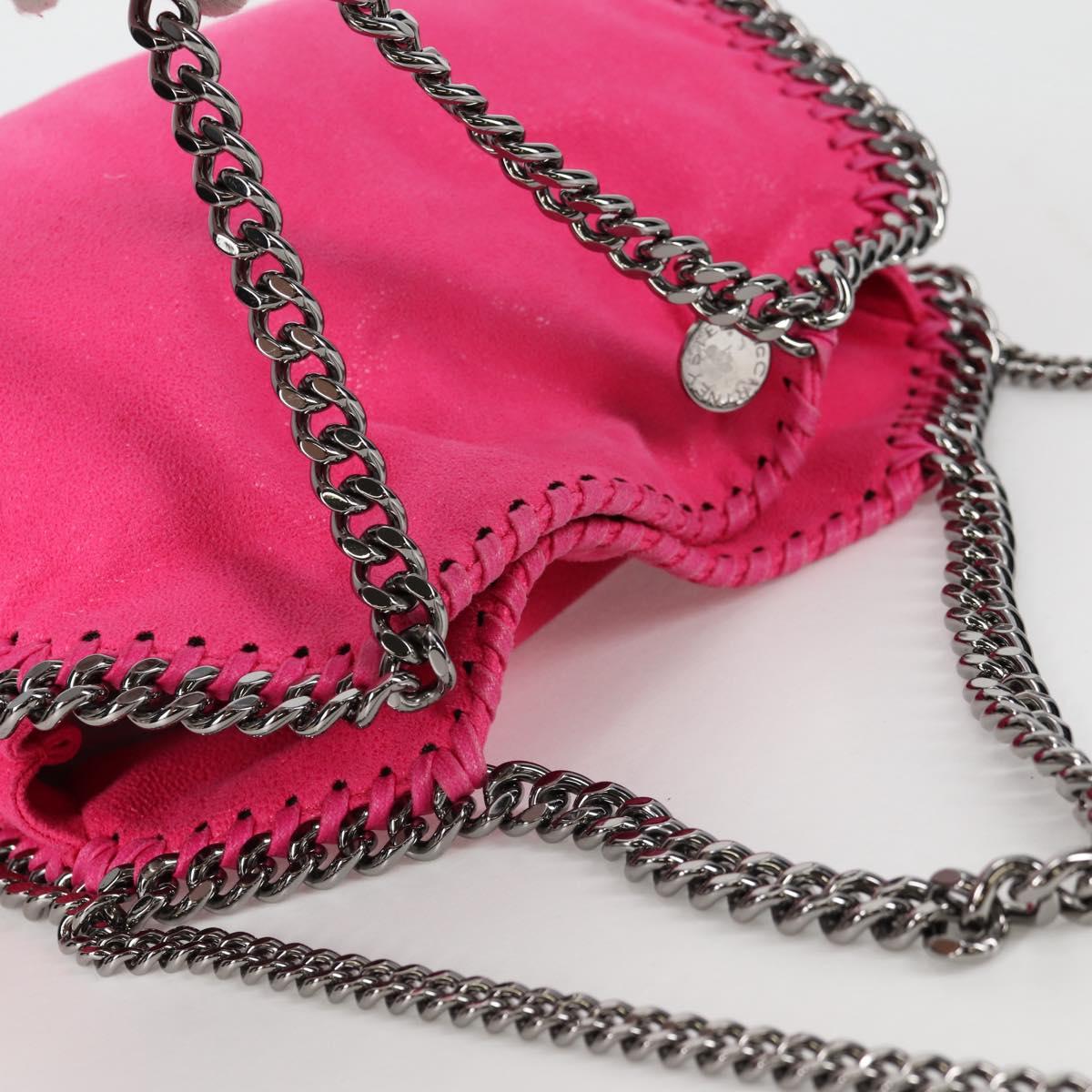Stella MacCartney Chain Mini Falabella Bag Leather 2way Pink 371223 Auth 141523